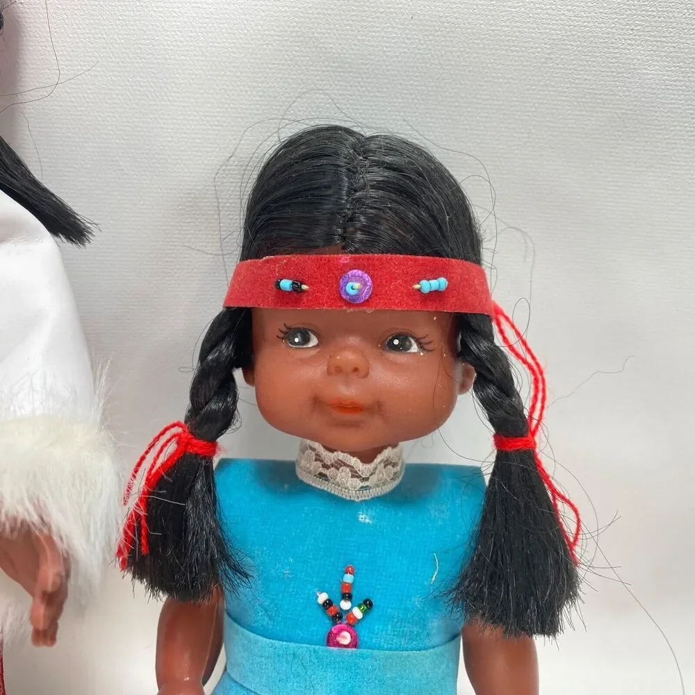 Vintage Indigenous Native American Dolls 11